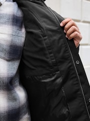 Black Shower Resistant Utility Puffer Coat - Image 6 of 11