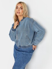 Yours Curve Denim-Bomberjacke - Bild 1 von 5