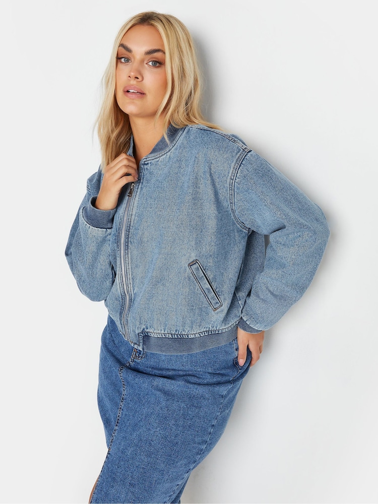 Yours Curve Denim-Bomberjacke - Bild 1 von 5
