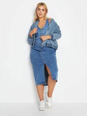 Yours Curve Denim-Bomberjacke - Bild 2 von 5