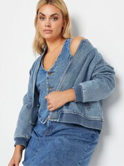 Yours Curve Denim-Bomberjacke - Bild 5 von 5