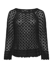 Yours Curve Black Crochet Detail Jumper - Image 5 of 5