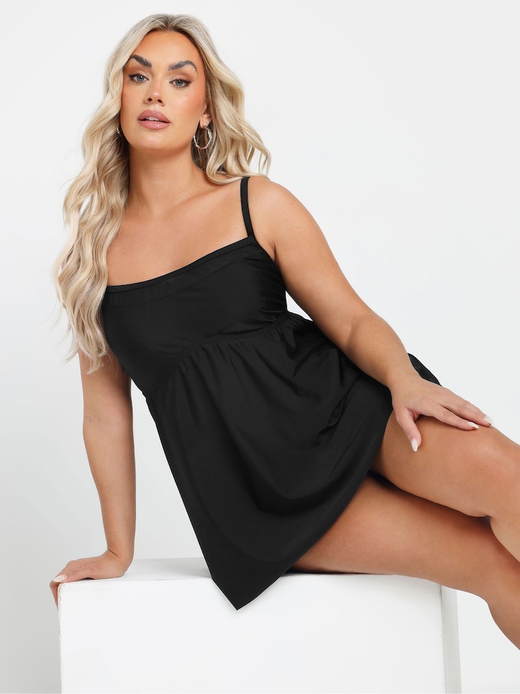 Noir - Robe de bain Yours Curve Navy - Image 5 de 5