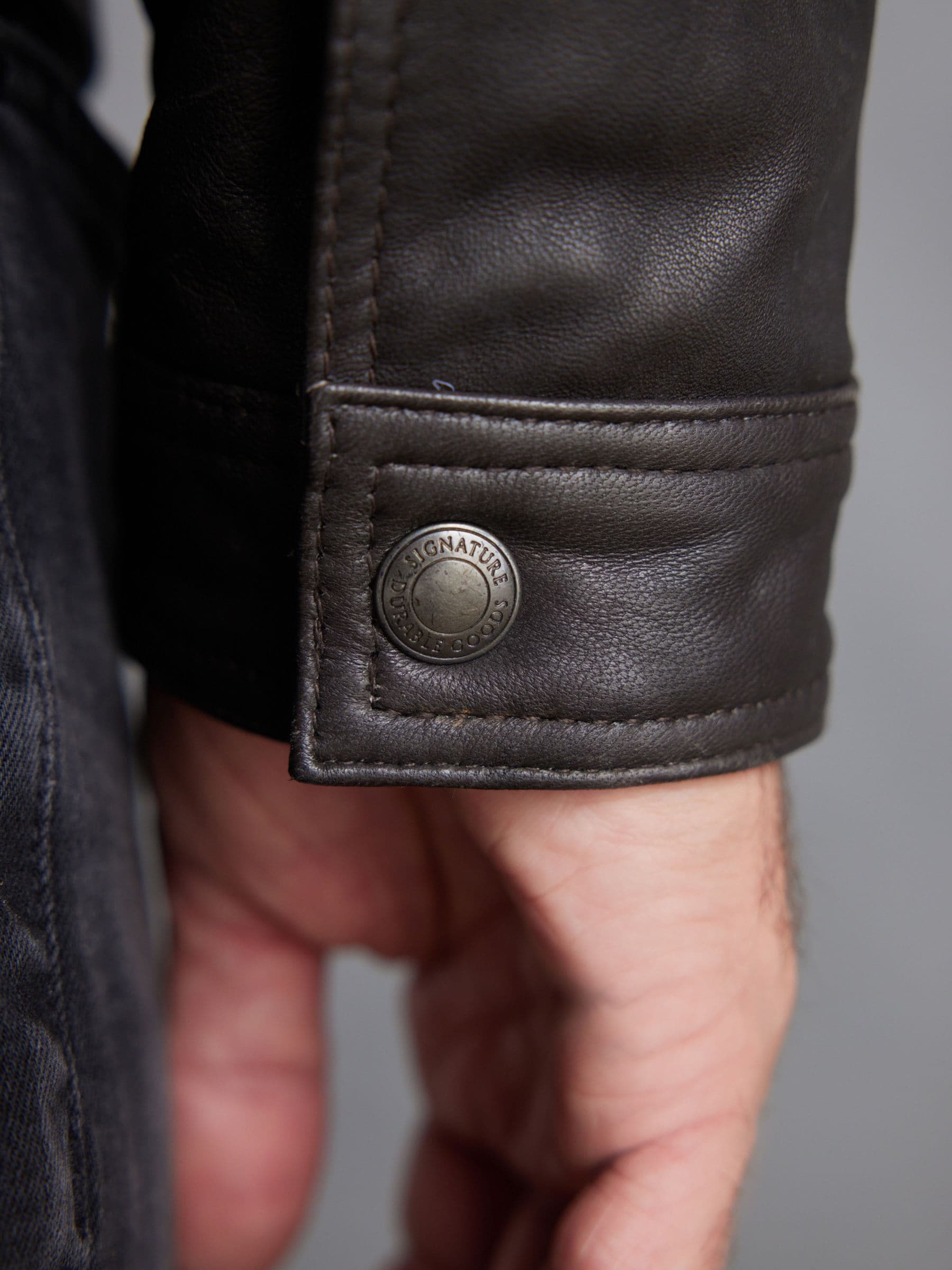 Buy Brown Four Pocket Borg Lined Leather Jacket from Next USA