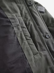 Khaki Green Signature Longline Down Puffer Coat - Image 11 of 13