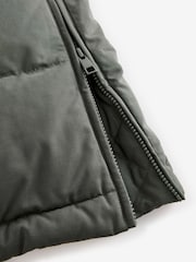 Khaki Green Signature Longline Down Puffer Coat - Image 13 of 13