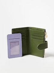 Oliver Bonas Green Naomi Zipped Purse - Image 4 of 6