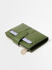 Oliver Bonas Green Naomi Zipped Purse - Image 6 of 6