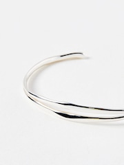 Oliver Bonas Silver Plated Nixie Wavy Bangle - Image 4 of 4