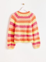 Oliver Bonas Multi Striped Lofty Knitted Jumper - Image 5 of 8