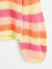 Oliver Bonas Multi Striped Lofty Knitted Jumper - Image 7 of 8