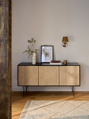 Black Mali Woven Sideboard - Image 2 of 8