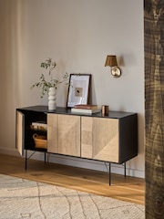 Black Mali Woven Sideboard - Image 3 of 8
