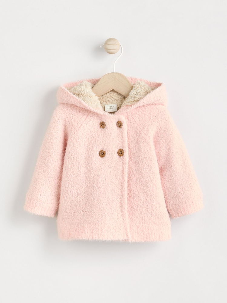 rožnata - Baby Fleece Lined Cardigan (0mths-2yrs) - Slika 1 iz 6 rožnata - Baby Fleece Lined Cardigan (0mths-2yrs) - Slika 1 iz 6
