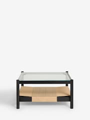 Black Mali Woven Large Coffee Table - Image 4 of 6