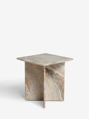 Natural Marble Side Table - Image 4 of 5
