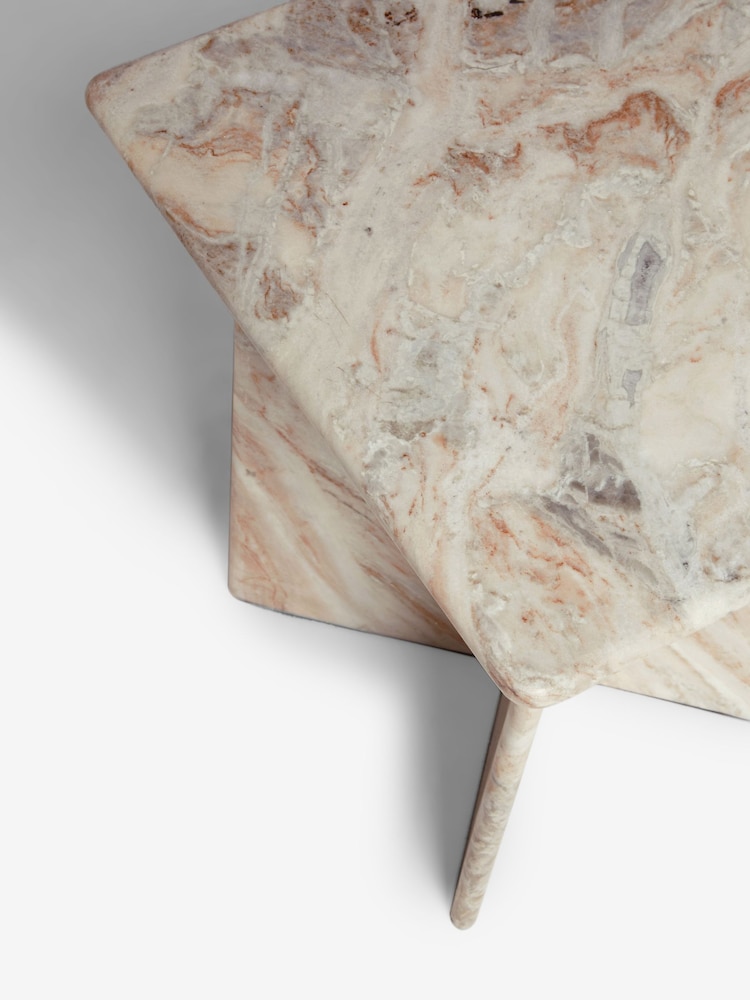 Natural Marble Side Table - Image 5 of 5