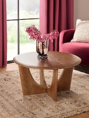 Dark Arc Solid Mango Wood Coffee Table - Image 1 of 7