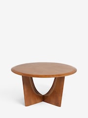 Dark Arc Solid Mango Wood Coffee Table - Image 4 of 7