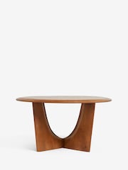 Dark Arc Solid Mango Wood Coffee Table - Image 5 of 7