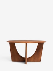 Dark Arc Solid Mango Wood Coffee Table - Image 6 of 7