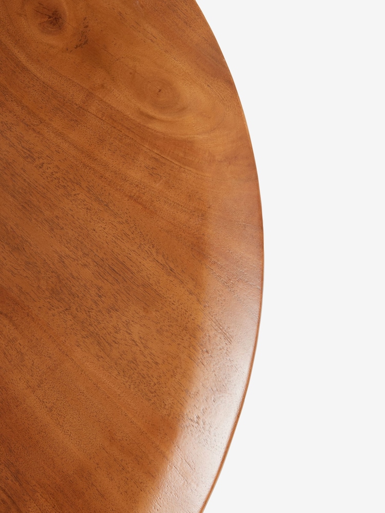 Dark Arc Solid Mango Wood Coffee Table - Image 7 of 7