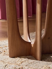 Dark Arc Solid Mango Wood Side Table - Image 3 of 5