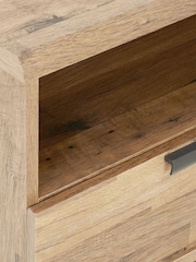 Light Bronx Up to 46 inch Corner Oak Effect Slim TV Unit - Image 7 of 10