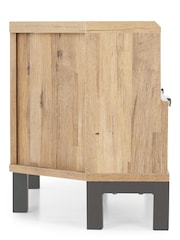 Light Bronx Up to 46 inch Corner Oak Effect Slim TV Unit - Image 8 of 10