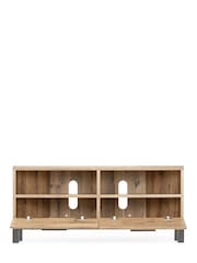 Light Bronx Up to 46 inch Corner Oak Effect Slim TV Unit - Image 9 of 10