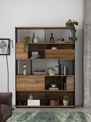 Dark Natural Bronx Oak Effect Display Shelf - Image 2 of 10