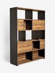 Dark Natural Bronx Oak Effect Display Shelf - Image 5 of 10