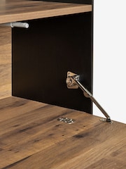 Dark Natural Bronx Oak Effect Display Shelf - Image 6 of 10