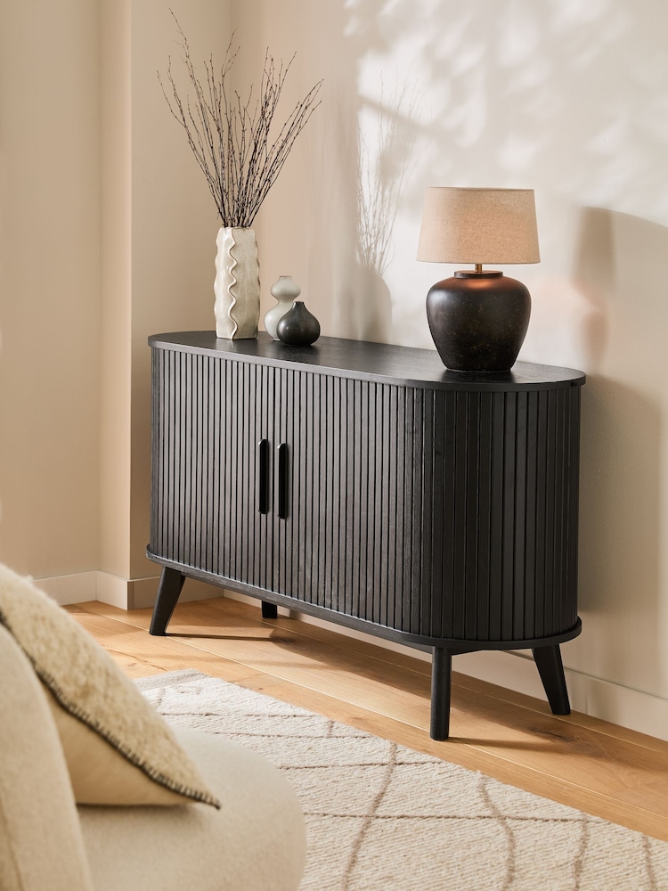 Black Hyde Tambour Door Sideboard - Image 1 of 8