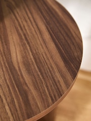 Dark Craft Wood Effect Side Table - Image 3 of 6