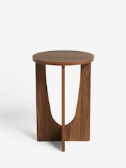 Dark Craft Wood Effect Side Table - Image 4 of 6