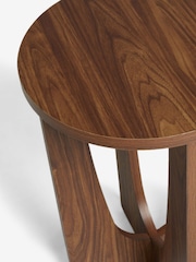 Dark Craft Wood Effect Side Table - Image 6 of 6