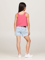 Tommy Hilfiger Pink Seersucker Strap Top - Image 2 of 4