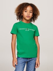 Tommy Hilfiger Green 100% Cotton Essential T-Shirt - Image 1 of 3