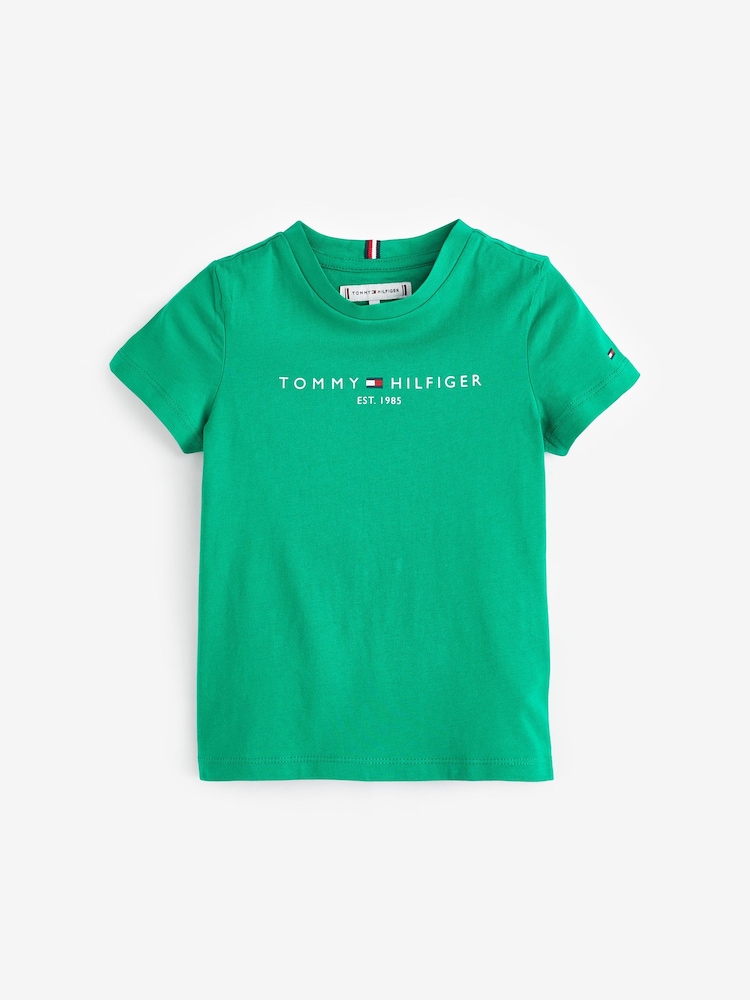 Tommy Hilfiger Green 100% Cotton Essential T-Shirt - Image 3 of 3