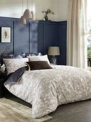 Graham & Brown Blue 100% Cotton Flower Press Duvet Cover and Pillowcase Set - Image 2 of 9