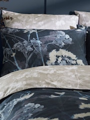 Graham & Brown Blue 100% Cotton Flower Press Duvet Cover and Pillowcase Set - Image 3 of 9