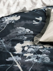 Graham & Brown Blue 100% Cotton Flower Press Duvet Cover and Pillowcase Set - Image 4 of 9