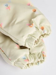 Sage Green Ditsy Baby Zip Hooded All-In-One Pramsuit (0mths-2yrs) - Image 5 of 7