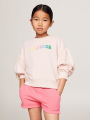 Tommy Hilfiger Pink Monotype Sweatshirt - Image 1 of 6