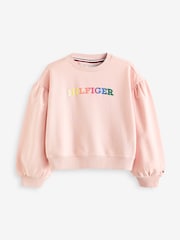 Tommy Hilfiger Pink Monotype Sweatshirt - Image 5 of 6