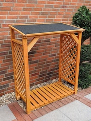 Callow Brown Garden Log Store - Image 1 of 6