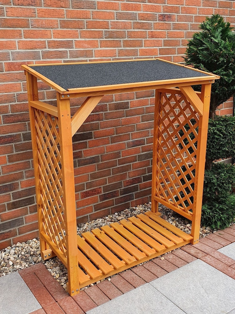 Callow Brown Garden Log Store - Image 1 of 6