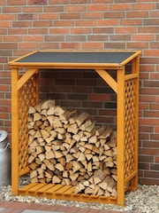 Callow Brown Garden Log Store - Image 2 of 6