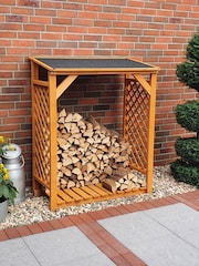 Callow Brown Garden Log Store - Image 4 of 6
